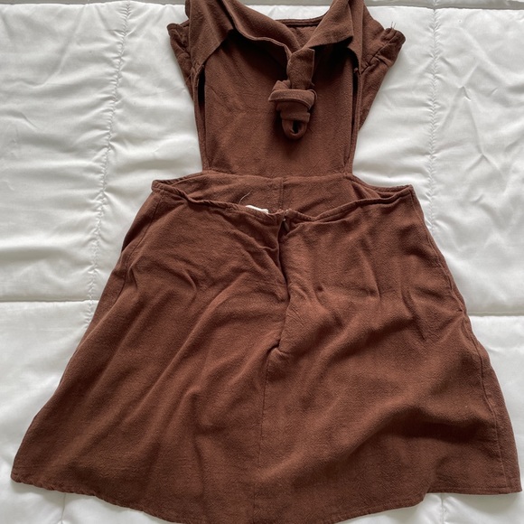 Pacsun brown skort romper - Picture 3 of 5